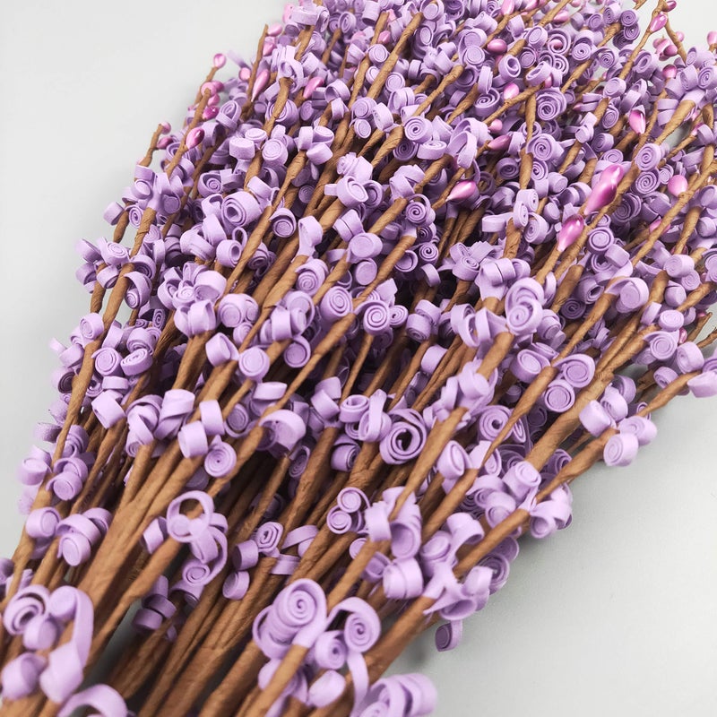 NOLAST 10pcs Artificial Flowers Fake Flower Faux Tall Flowers Branches Long Stems for Vase Wedding Home Office Party Hotel Restaurant Decoration (Purple) - Image 3